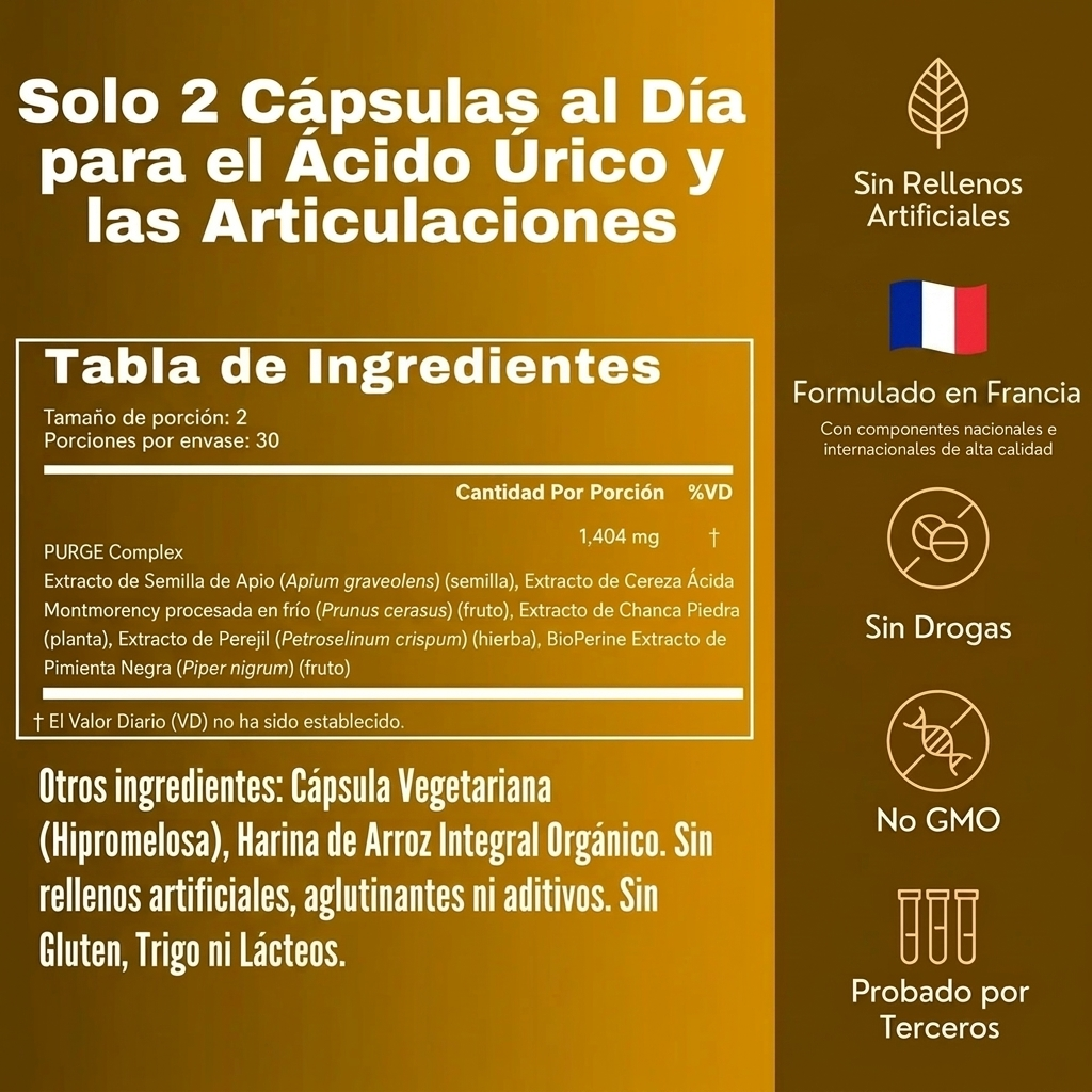 VitalUrge – Purga el Ácido Úrico